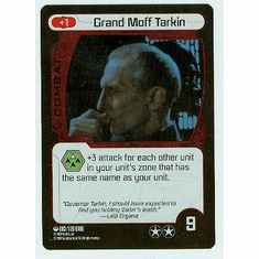 Star Wars Pocketmodel Grand Moff Tarkin Alternate Foil Card