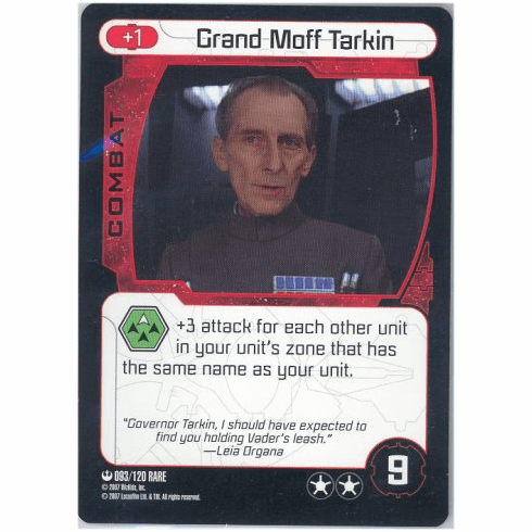Star Wars Pocketmodel Grand Moff Tarkin Card