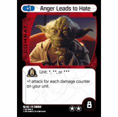 Star Wars Pocketmodel Ground Assault Anger Leads to Hate Card