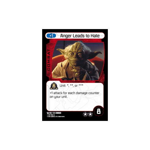 Star Wars Pocketmodel Ground Assault Anger Leads to Hate Card
