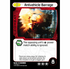 Star Wars Pocketmodel Ground Assault Antivehicle Barrage Card