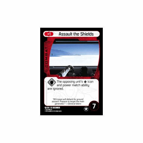 Star Wars Pocketmodel Ground Assault Assault the Shields Card