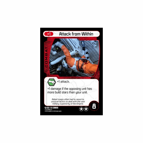 Star Wars Pocketmodel Ground Assault Attack from Within  Card