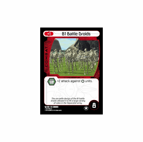 Star Wars Pocketmodel Ground Assault B1 Battle Droids Card