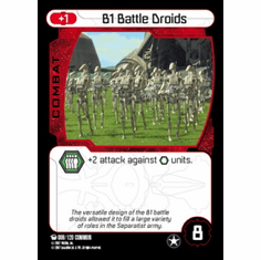 Star Wars Pocketmodel Ground Assault B1 Battle Droids Card