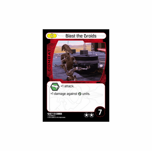 Star Wars Pocketmodel Ground Assault Blast the Droids Card