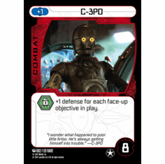 Star Wars Pocketmodel Ground Assault C-3PO Card