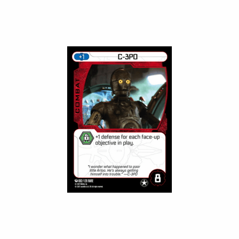 Star Wars Pocketmodel Ground Assault C-3PO Card