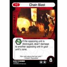 Star Wars Pocketmodel Ground Assault Chain Blast Card