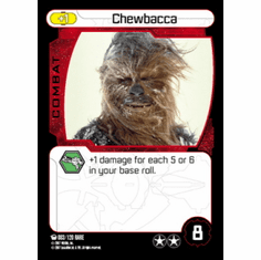 Star Wars Pocketmodel Ground Assault Chewbacca Card