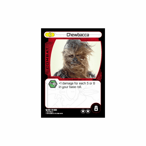 Star Wars Pocketmodel Ground Assault Chewbacca Card