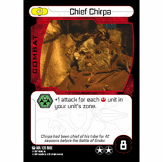 Star Wars Pocketmodel Ground Assault Chief Chirpa Card