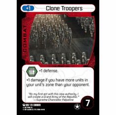 Star Wars Pocketmodel Ground Assault Clone Troopers Card