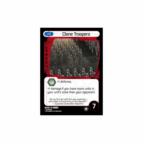 Star Wars Pocketmodel Ground Assault Clone Troopers Card