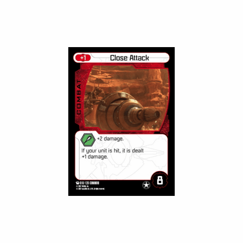 Star Wars Pocketmodel Ground Assault Close Attack Card
