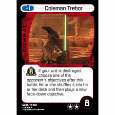 Star Wars Pocketmodel Ground Assault Coleman Trebor Card