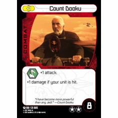 Star Wars Pocketmodel Ground Assault Count Dooku Card