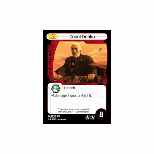 Star Wars Pocketmodel Ground Assault Count Dooku Card