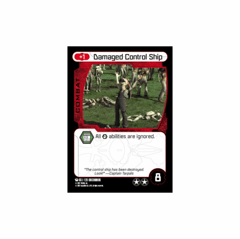 Star Wars Pocketmodel Ground Assault Damaged Control Ship Card