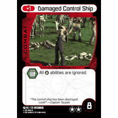 Star Wars Pocketmodel Ground Assault Damaged Control Ship Card