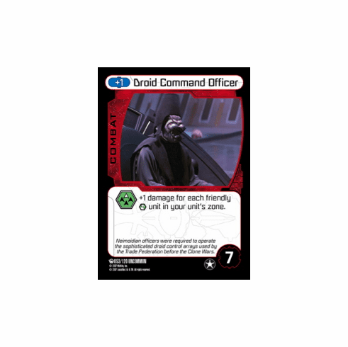 Star Wars Pocketmodel Ground Assault Droid Command Officer Card