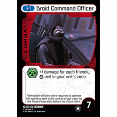 Star Wars Pocketmodel Ground Assault Droid Command Officer Card