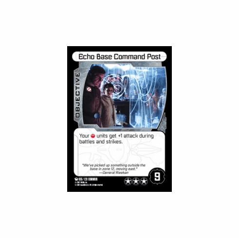 Star Wars Pocketmodel Ground Assault Echo Base Command Post Card