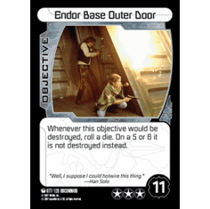 Star Wars Pocketmodel Ground Assault Endor Base Outer Door Card