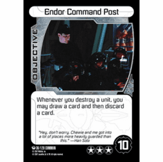 Star Wars Pocketmodel Ground Assault Endor Command Post Card