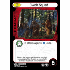 Star Wars Pocketmodel Ground Assault Ewok Squad Card