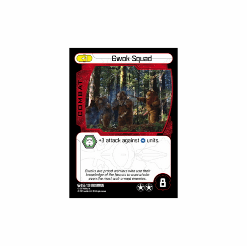 Star Wars Pocketmodel Ground Assault Ewok Squad Card