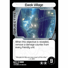 Star Wars Pocketmodel Ground Assault Ewok Village Card