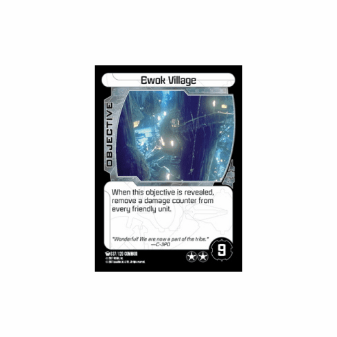 Star Wars Pocketmodel Ground Assault Ewok Village Card