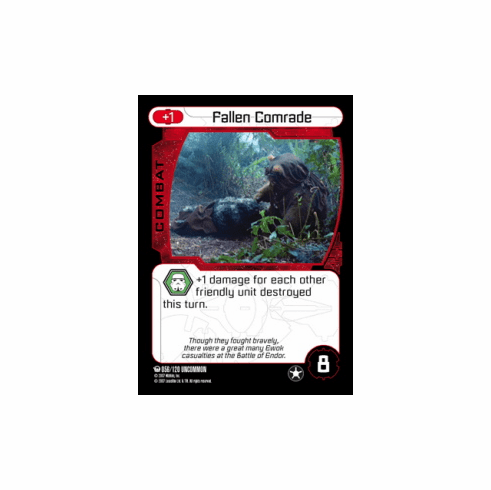 Star Wars Pocketmodel Ground Assault Fallen Comrade Card