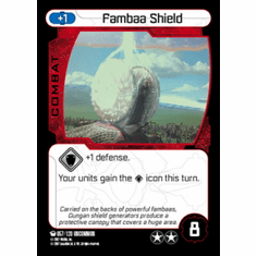 Star Wars Pocketmodel Ground Assault Fambaa Shield Card