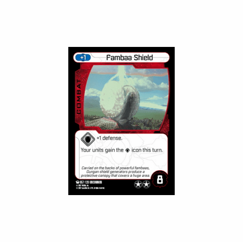 Star Wars Pocketmodel Ground Assault Fambaa Shield Card