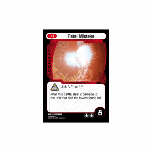 Star Wars Pocketmodel Ground Assault Fatal Mistake Card