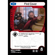 Star Wars Pocketmodel Ground Assault Find Cover Card