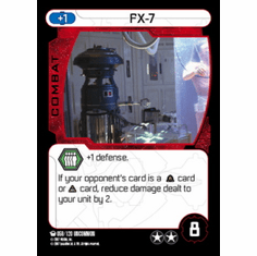 Star Wars Pocketmodel Ground Assault FX-7 Card