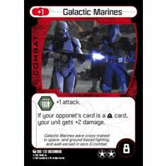 Star Wars Pocketmodel Ground Assault Galactic Marines Card