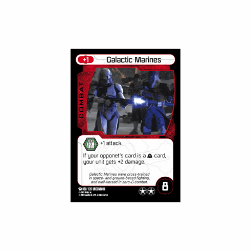 Star Wars Pocketmodel Ground Assault Galactic Marines Card