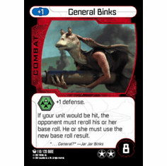 Star Wars Pocketmodel Ground Assault General Binks Card