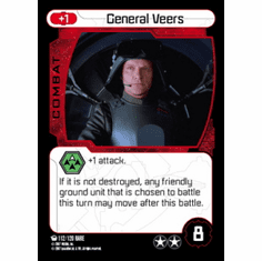 Star Wars Pocketmodel Ground Assault General Veers Card