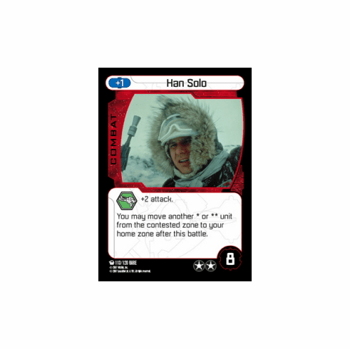Star Wars Pocketmodel Ground Assault Han Solo Card