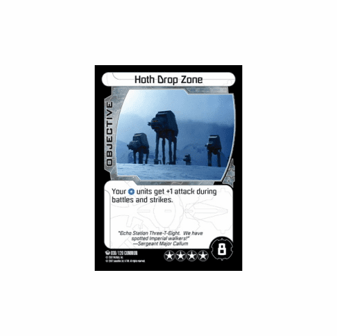 Star Wars Pocketmodel Ground Assault Hoth Drop Zone Card