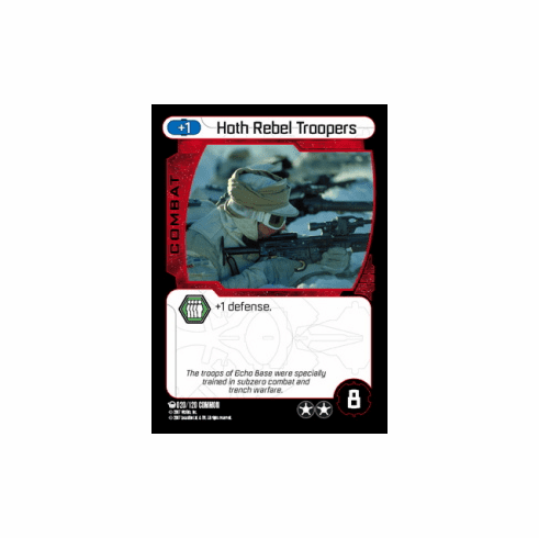 Star Wars Pocketmodel Ground Assault Hoth Rebel Troopers Card