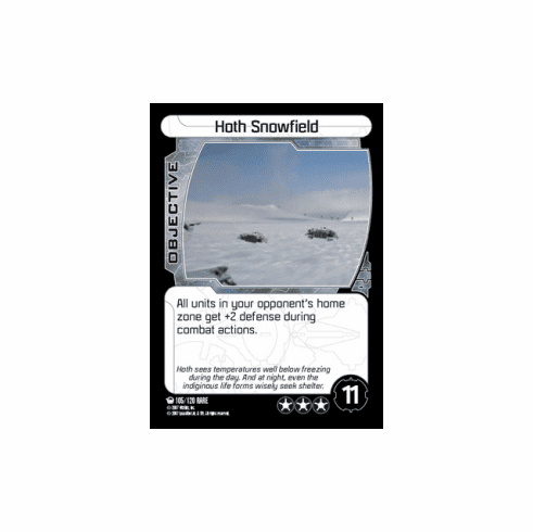 Star Wars Pocketmodel Ground Assault Hoth Snowfield Card