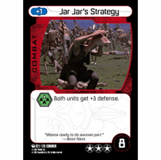 Star Wars Pocketmodel Ground Assault Jar Jar's Strategy Card