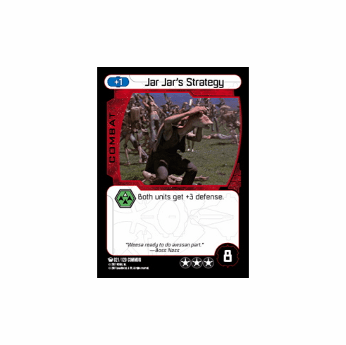 Star Wars Pocketmodel Ground Assault Jar Jar's Strategy Card