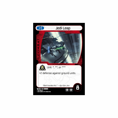 Star Wars Pocketmodel Ground Assault Jedi Leap Card